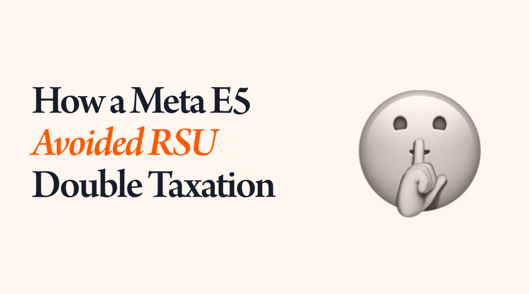 How a Meta E5 Avoided RSU Double Taxation: A $14,200 Cost Basis Recovery Case Study