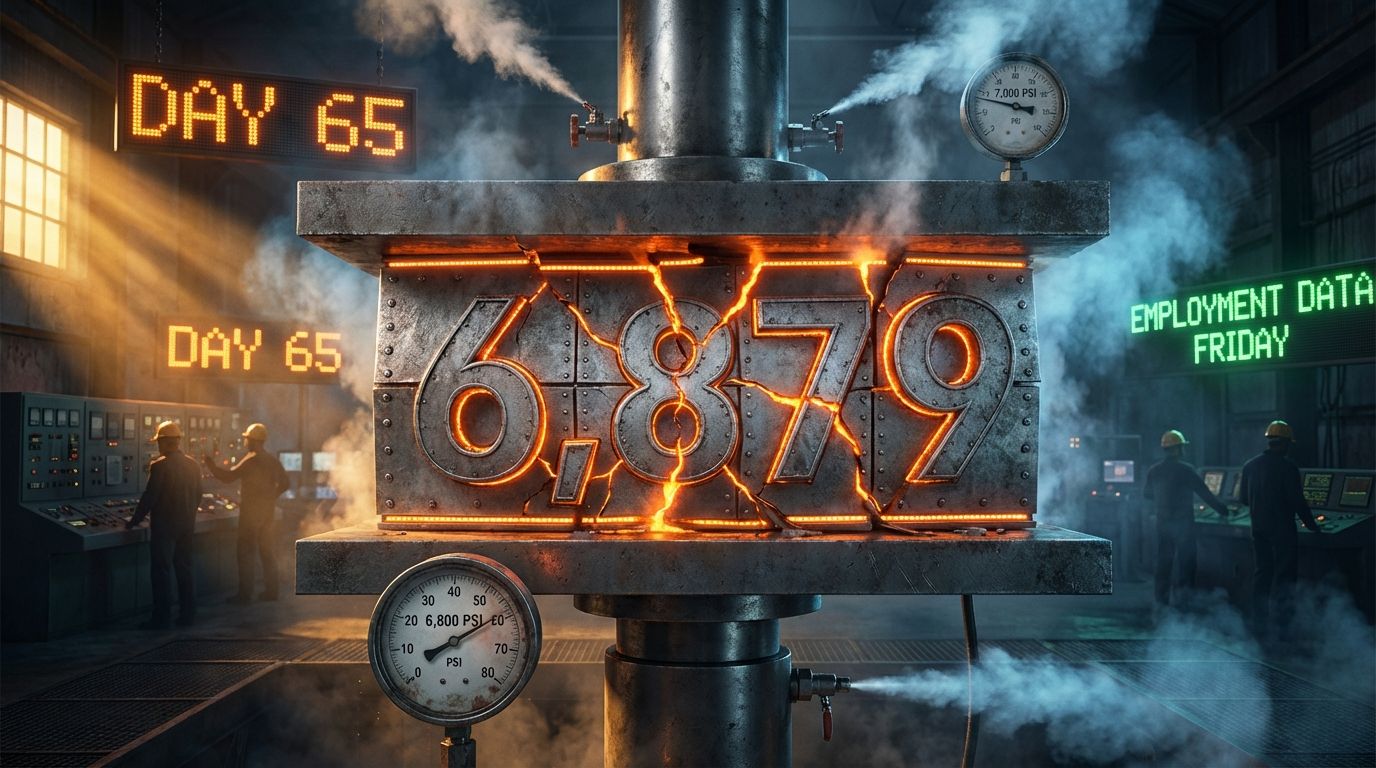 Markets Stuck at 6,879: Employment Data Friday Could End 6-Month Consolidation