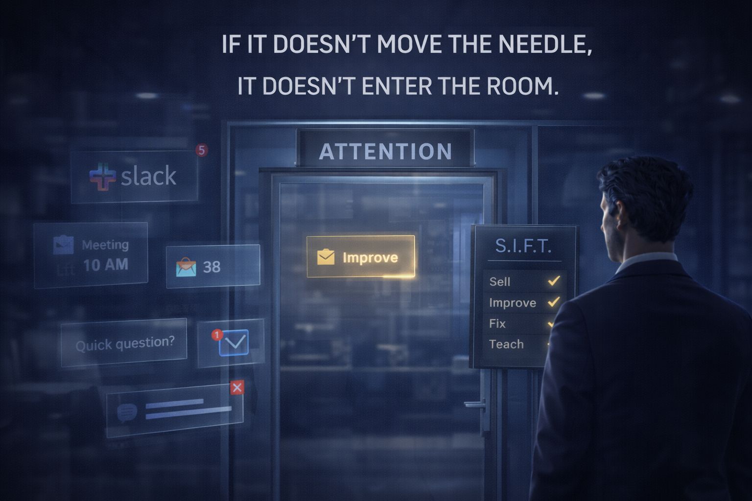 If It Doesn’t Move the Needle, It Doesn’t Enter the Room.