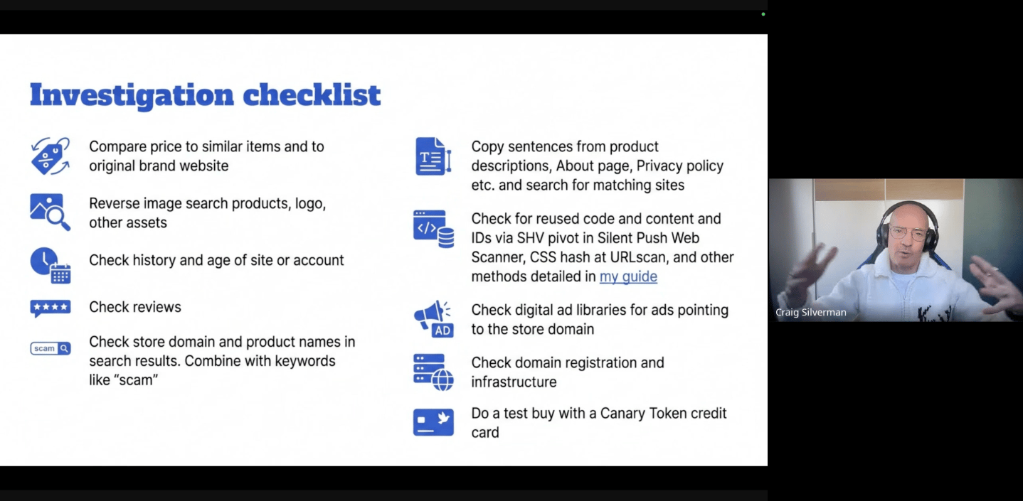 Workshop video: Investigating ecommerce sites