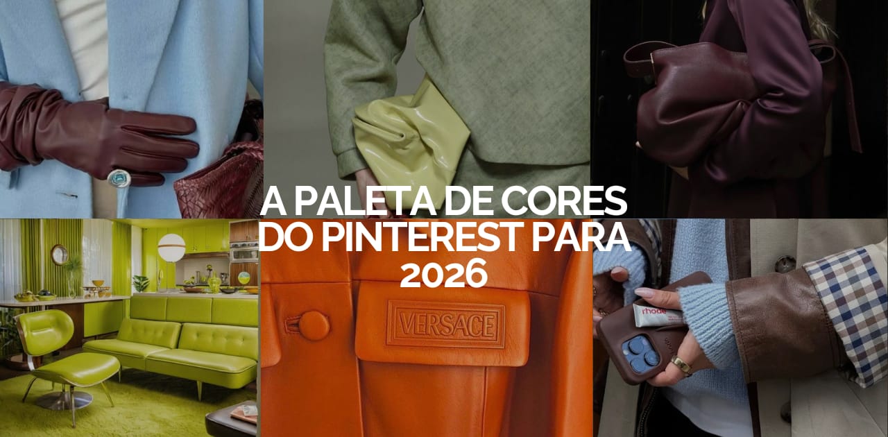 As escolhas de cores que o Pinterest destaca para 2026