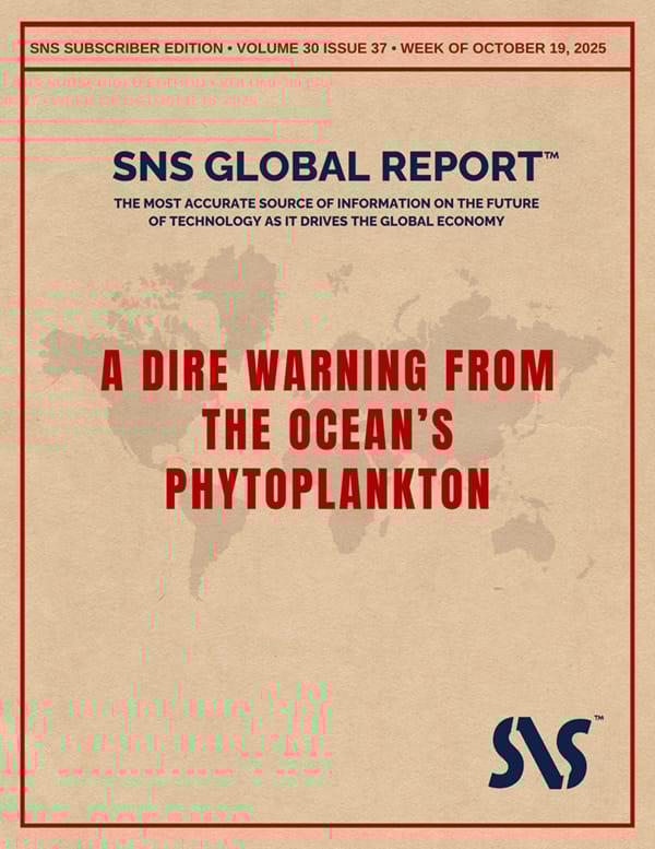 A DIRE WARNING FROM THE OCEAN'S PHYTOPLANKTON