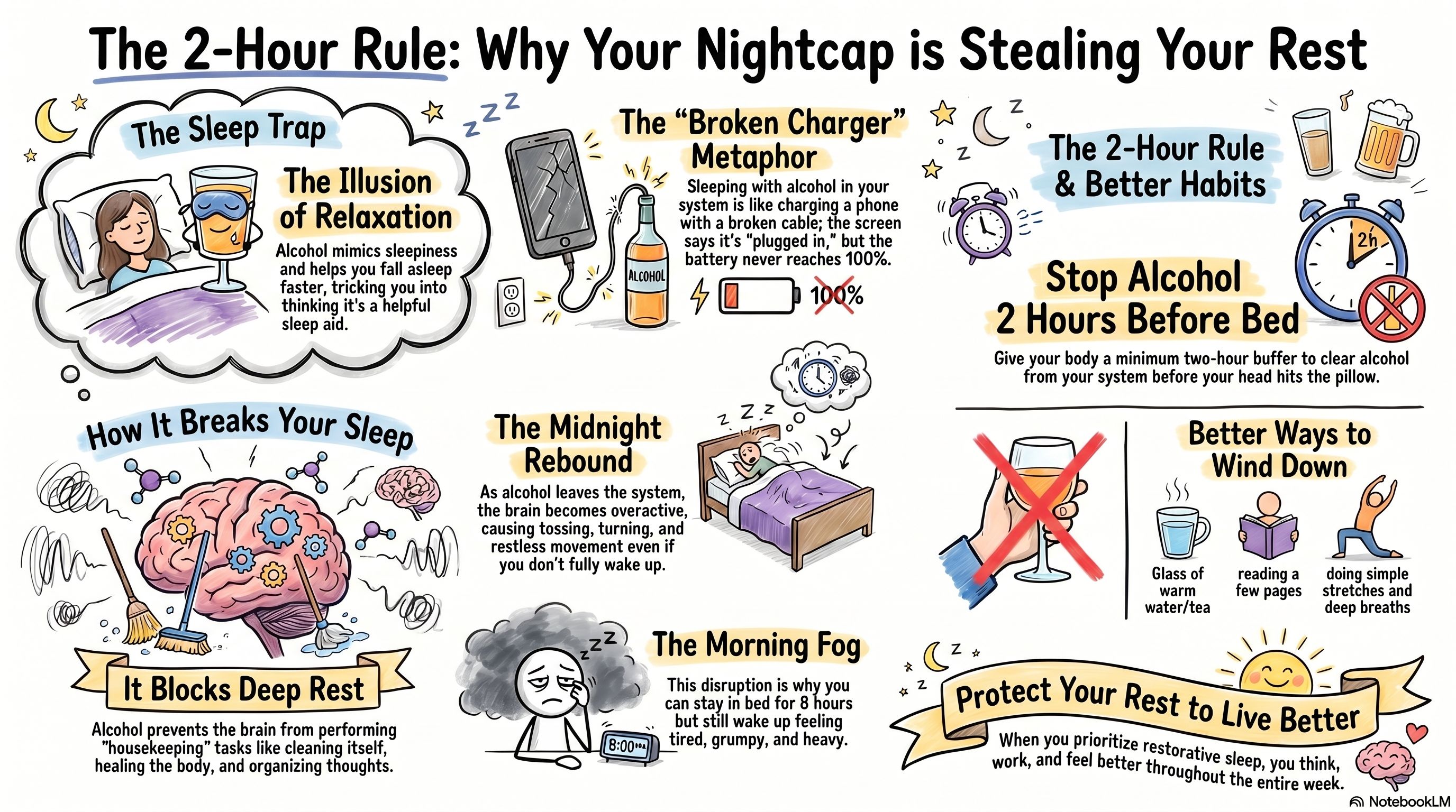 Why that evening drink is making you tired?