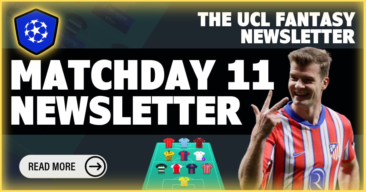 🏆 UCL Fantasy Newsletter: Round of 16 First Leg Preview