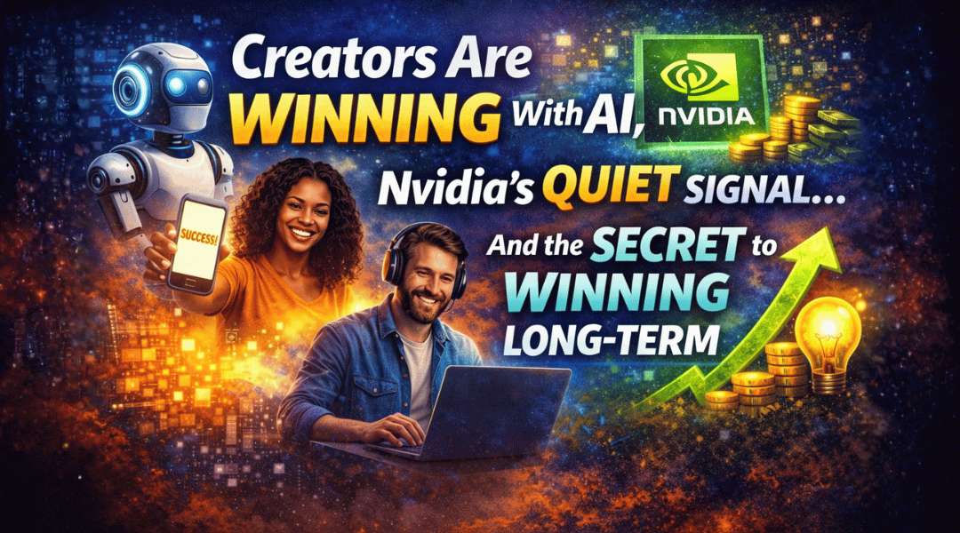 Creators Are Winning With AI, Nvidia’s Quiet Signal... And the Secret to Winning Long-Term