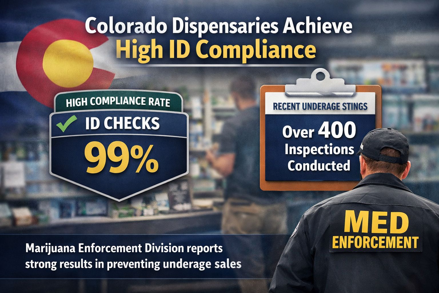 Colorado MED Reports 99% ID Compliance: A Benchmark for Dispensary Operators