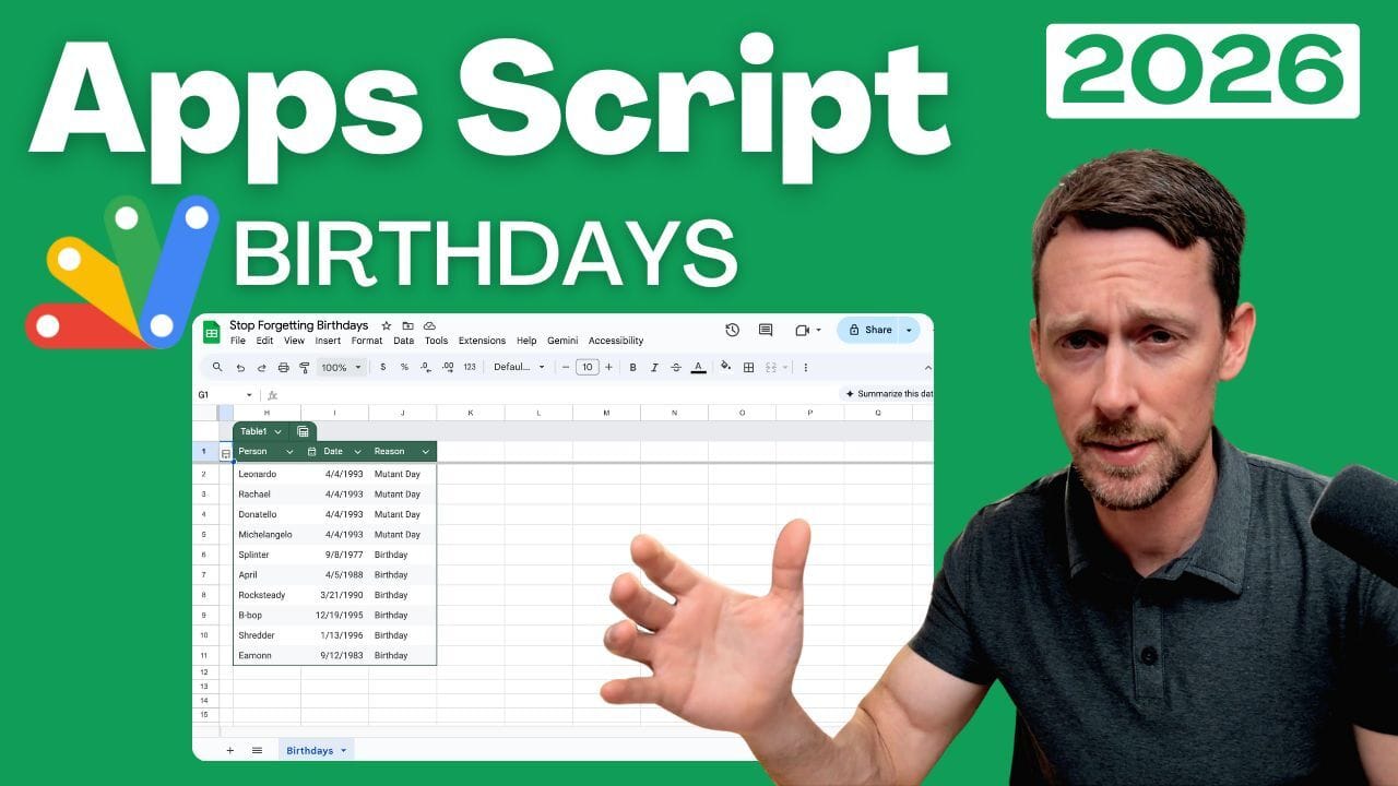 Stop Forgetting Birthdays