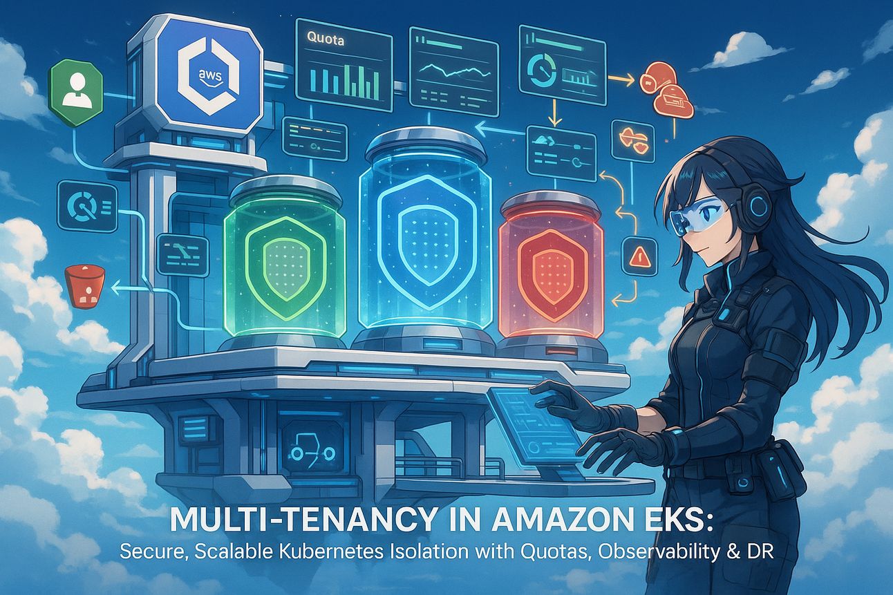 Multi-Tenancy in Amazon EKS: Secure, Scalable Kubernetes Isolation with Quotas, Observability & DR