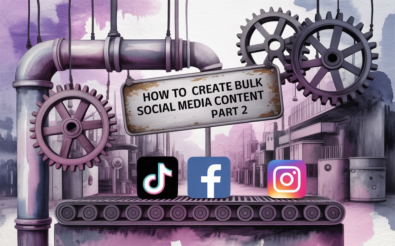 This Week’s Free Webinar: How To Bulk Create Social Media Content Part 2