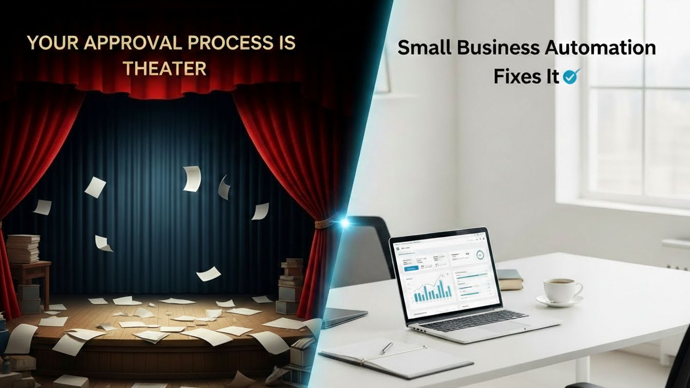 Your Approval Process Is Theater. Small Business Automation Fixes It