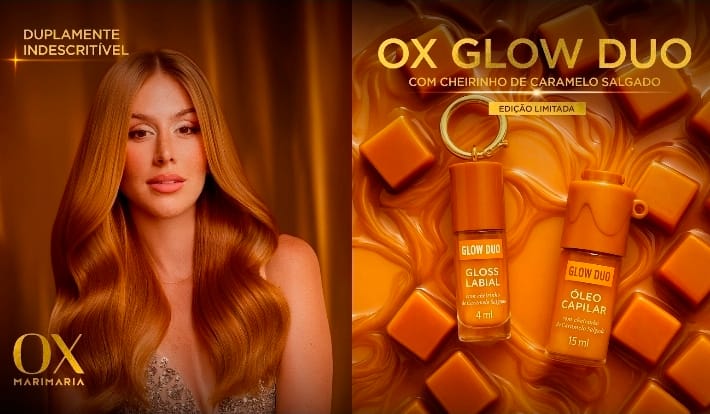 OX Cosméticos lança Glow Duo com Mari Maria e aposta em beleza multifuncional