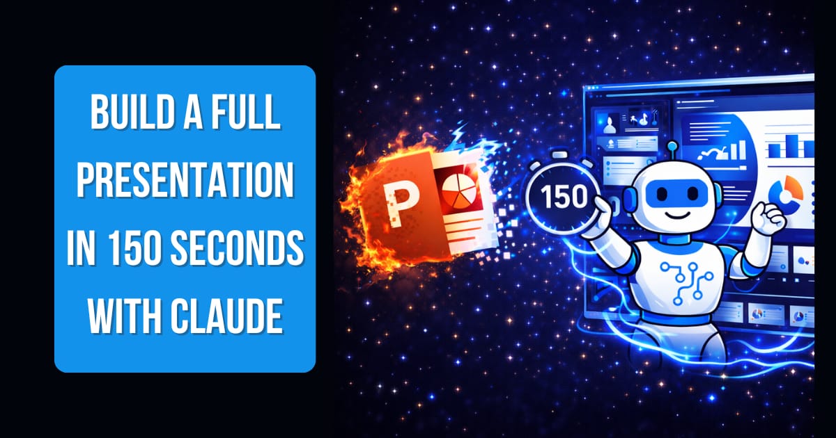 PowerPoint is Officially Dead. Claude Can Build a Full Presentation in 150 Seconds