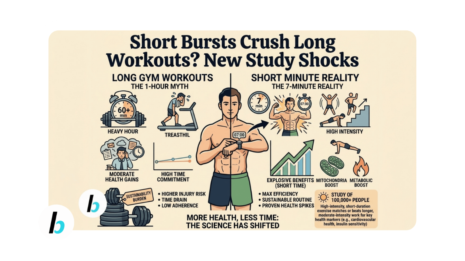 BusyBits #238: 4-Minute Workouts Beat 45-Minute Ones (Study)
