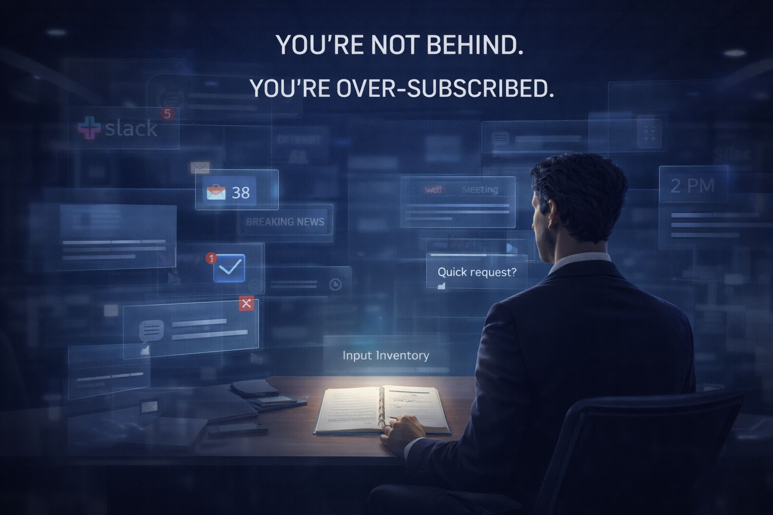 You’re Not Behind. You’re Over-Subscribed.