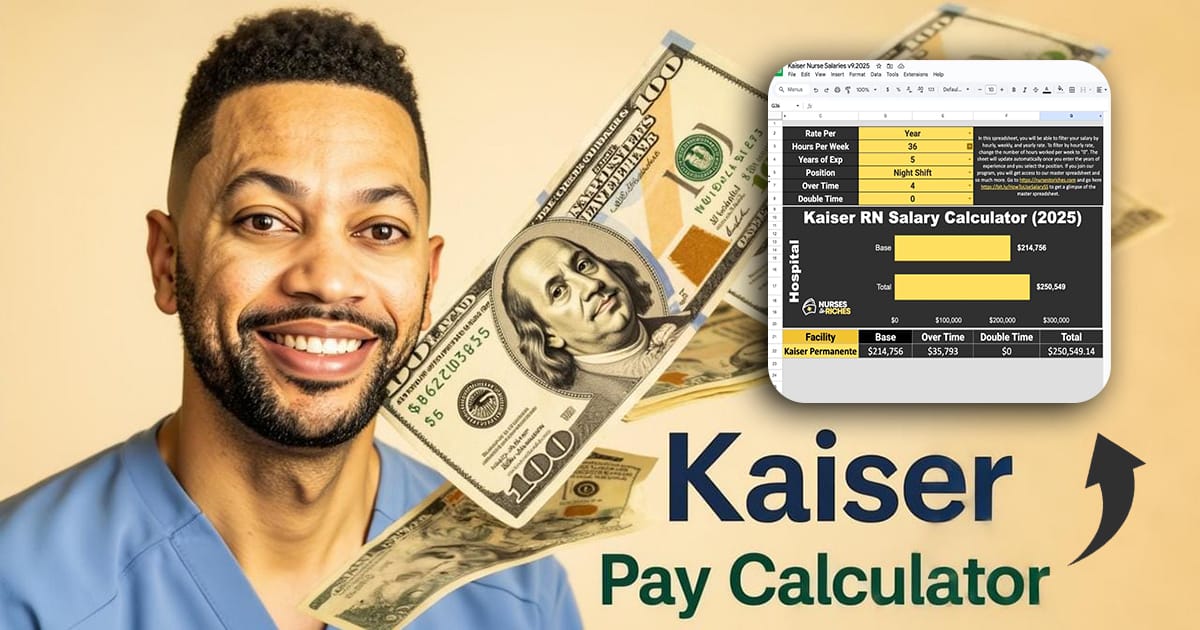 Free Kaiser Pay Spreadsheet for Nurses