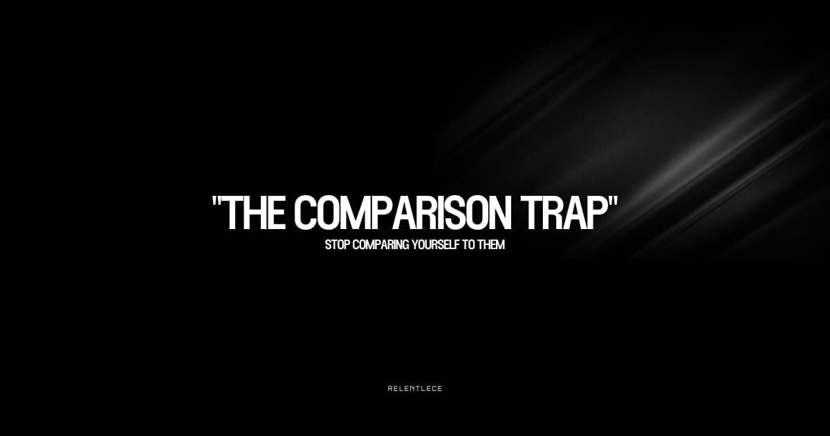 Stop comparing yourself to them