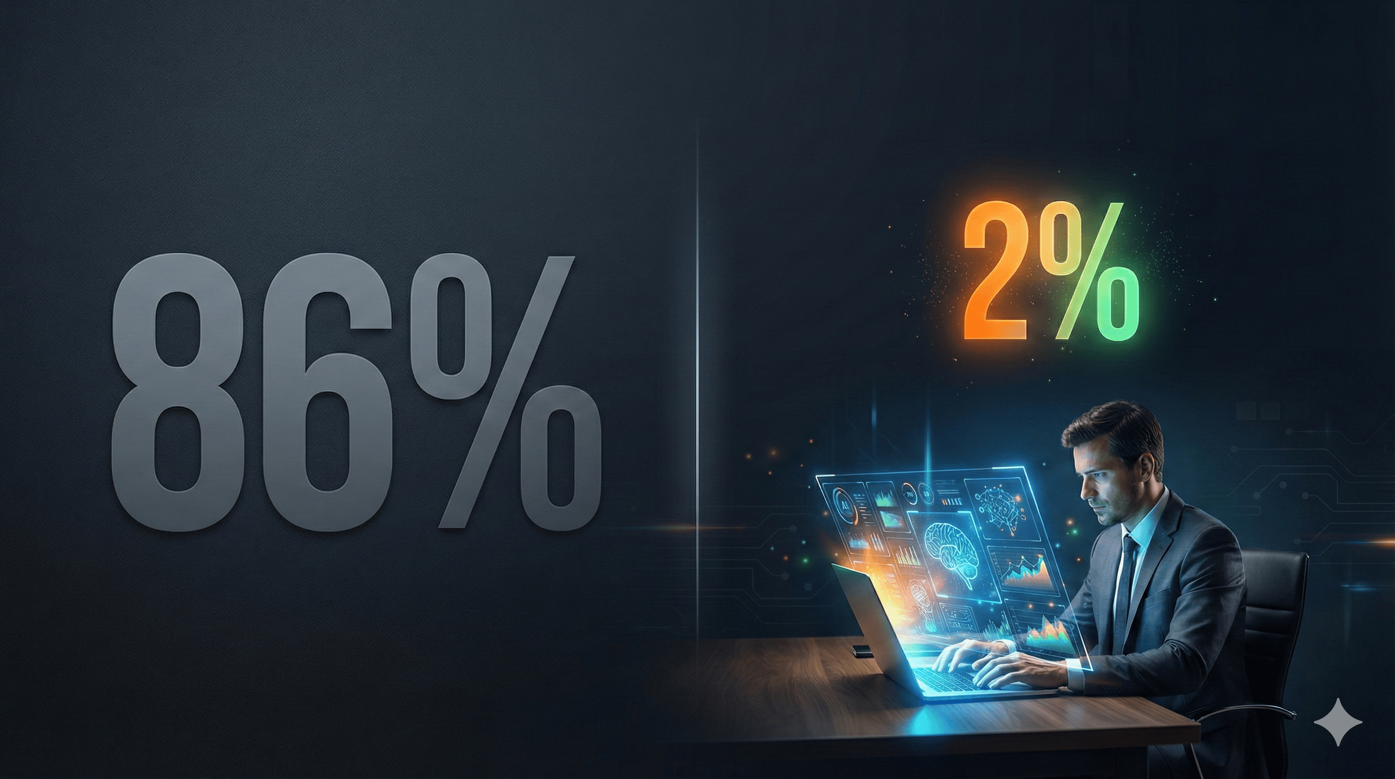 86% reden. 2% tun. Wo stehst du?