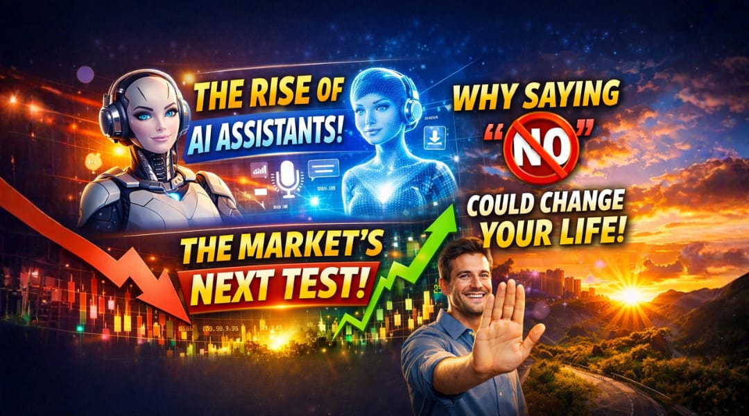 The Rise of AI Assistants, the Market’s Next Test & Why Saying “No” Could Change Your Life