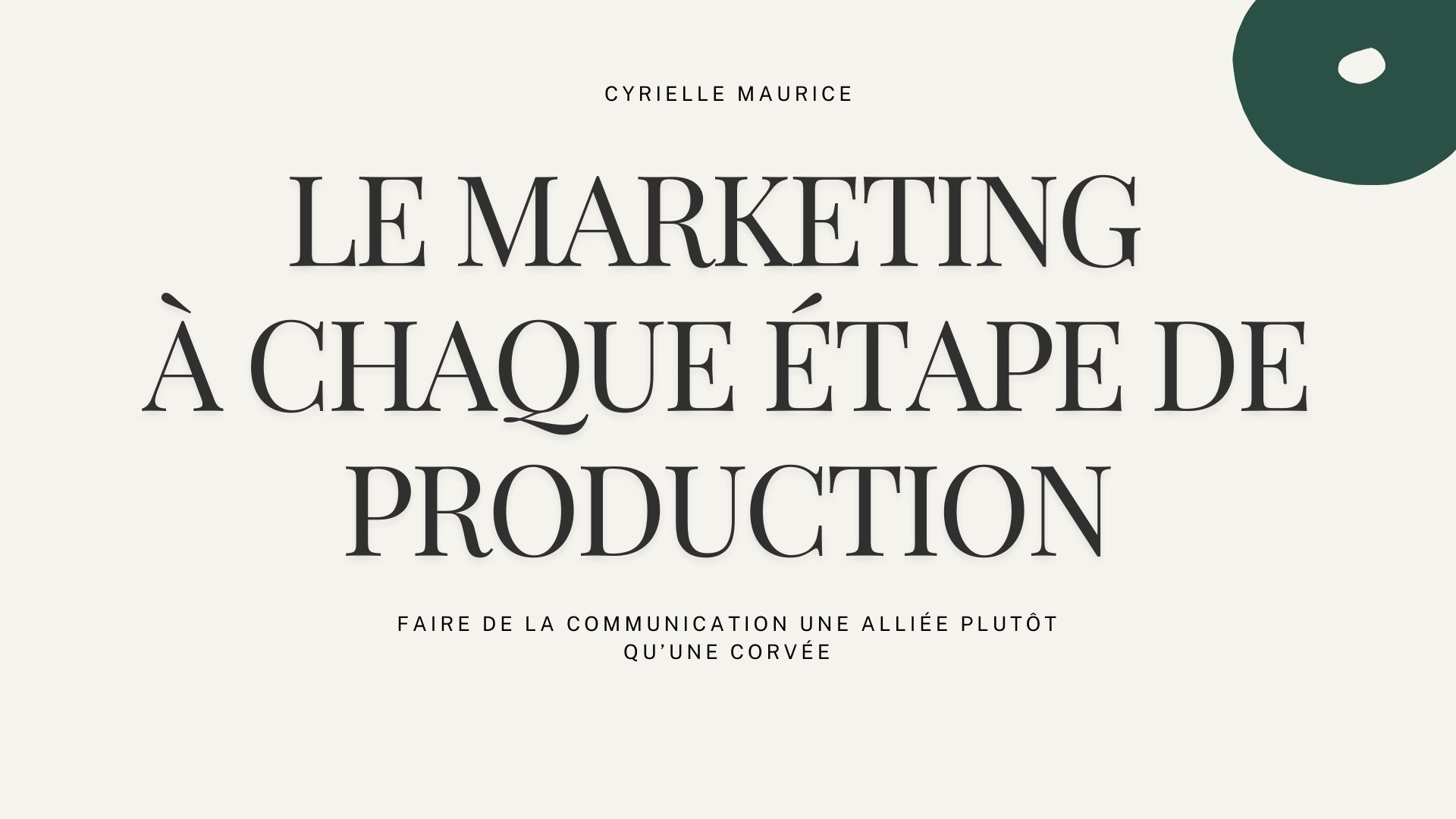 Le marketing à chaque étape du dev