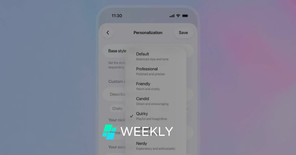 👋 ChatGPT-Update mit neuer Persönlichkeit