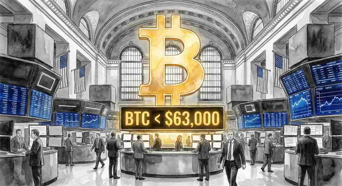 BITCOIN PLUNGES BELOW $63K AMID NEW REGULATORY ENVIRONMENT SHIFTS