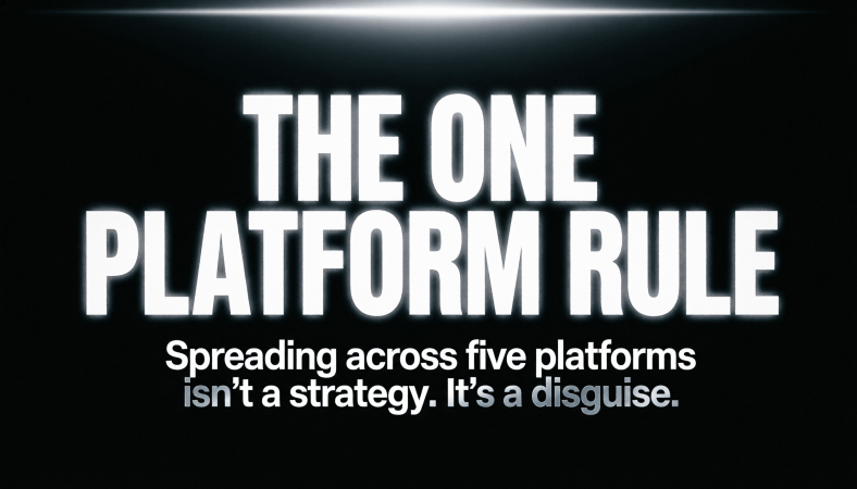 THE ONE PLATFORM RULE