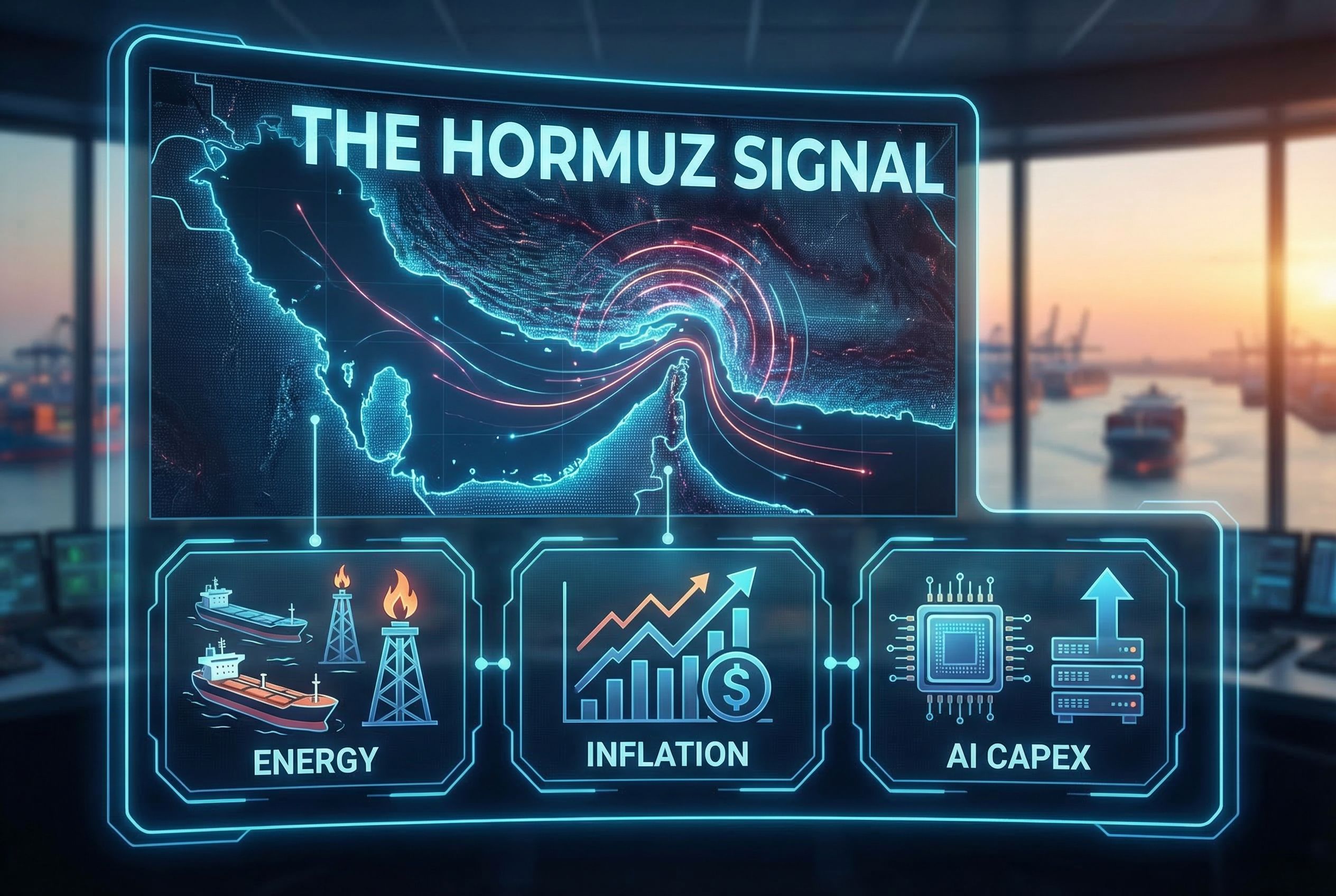 The Hormuz Signal — Energy · Inflation · AI Capex