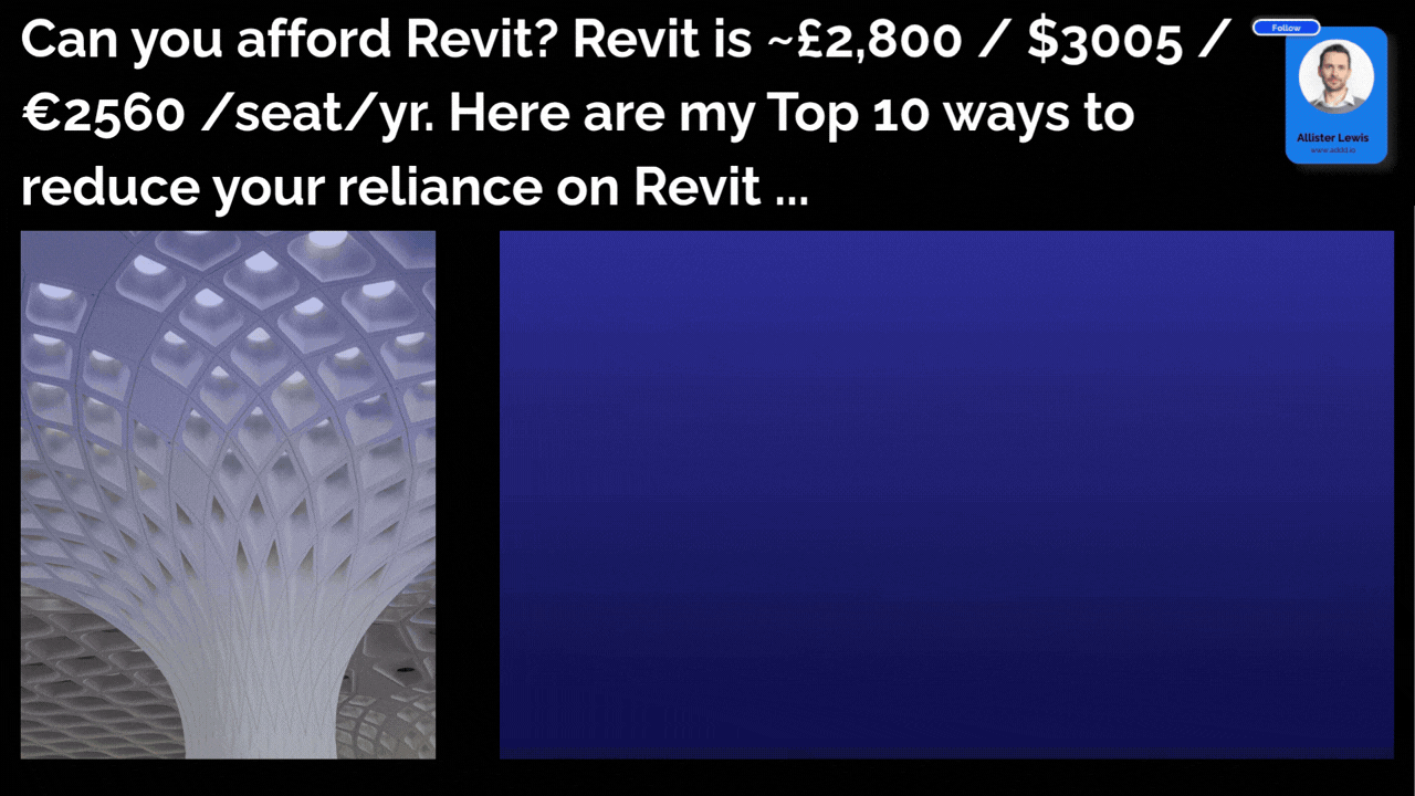 Here are my Top 10 ways to reduce your reliance on Revit.