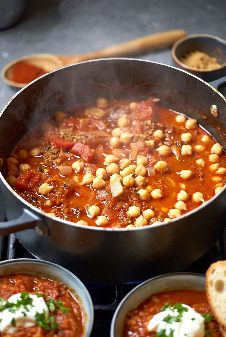 Hearty Chickpea Tomato Stew