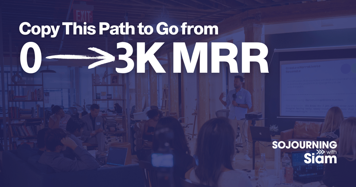 Copy This Path to Go from 0 to 3K MRR