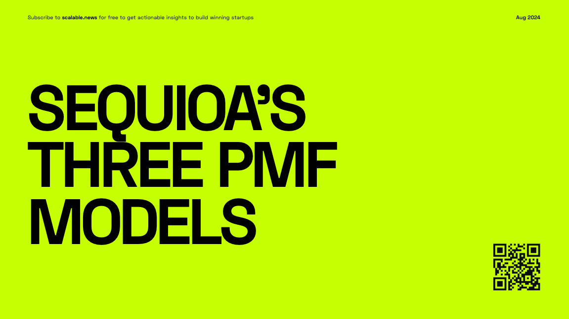 📚 Sequoia's 3 PMF Models