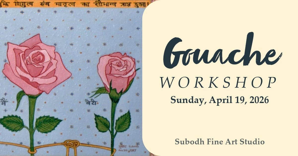 Gouache Workshop on Sunday, April 19, 2026