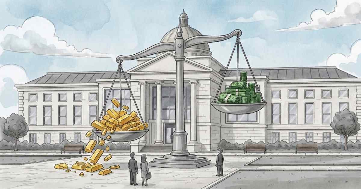 GOLD TUMBLES AS DOLLAR RISES