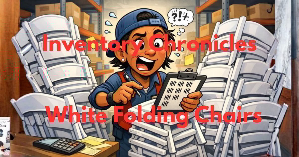 Inventory Chronicles: White Folding Chairs (Yes, Really)