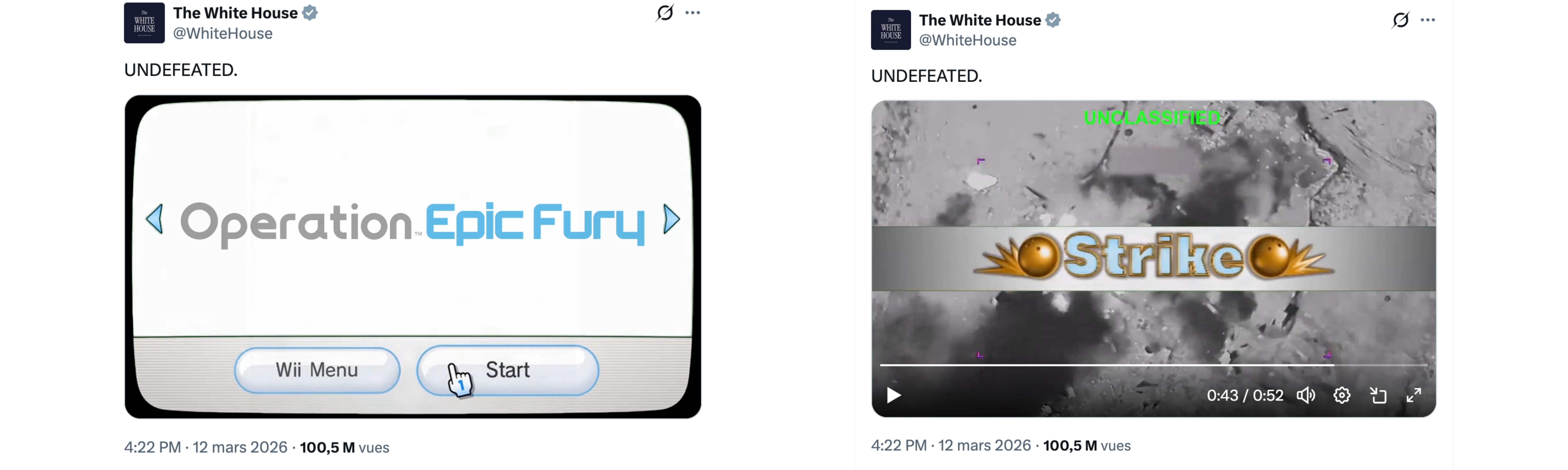 Scandale : la Maison Blanche traite la guerre comme un jeu vidéo