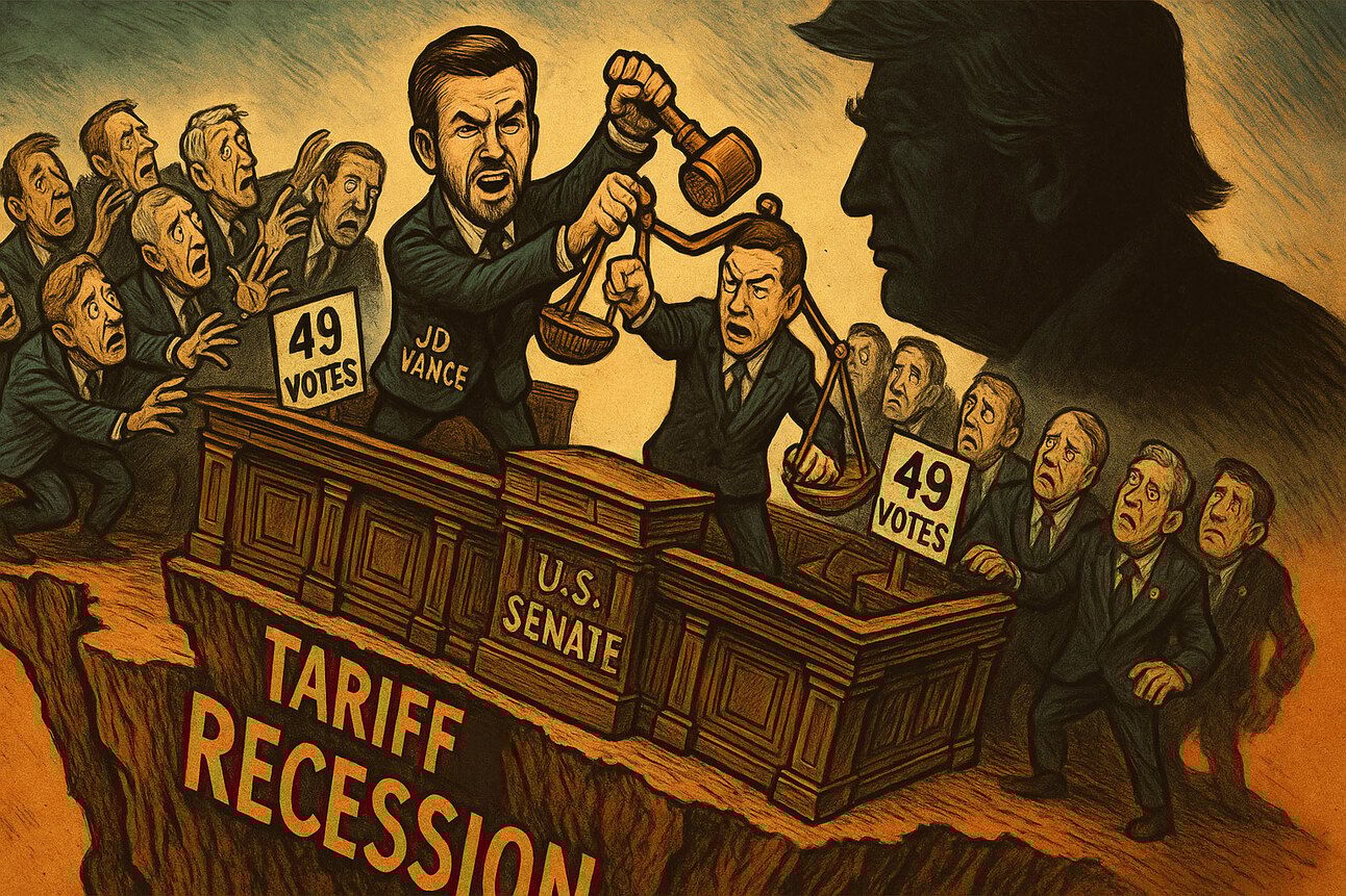 Senate GOP Kills Bid to Block Tariffs After 49-49 Tie; VP Vance Flies In for the Save