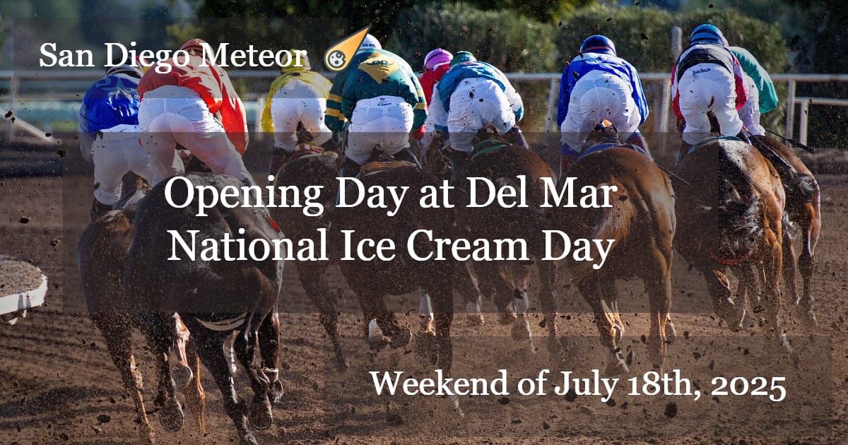 ☄️Del Mar Opening Day, Ice Cream Adventures & Beach Tournaments