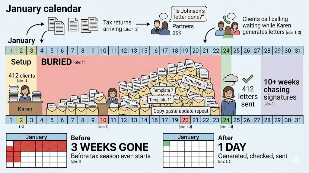 412 Letters. One Admin. Three Weeks.