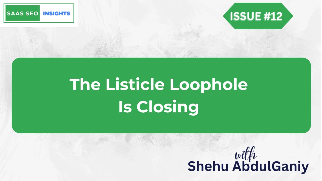 The Listicle Loophole Is Closing