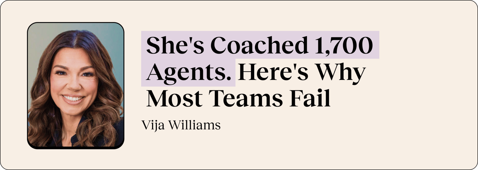 🧱 She's Coached 1,700 Agents. Here's Why Most Teams Fail