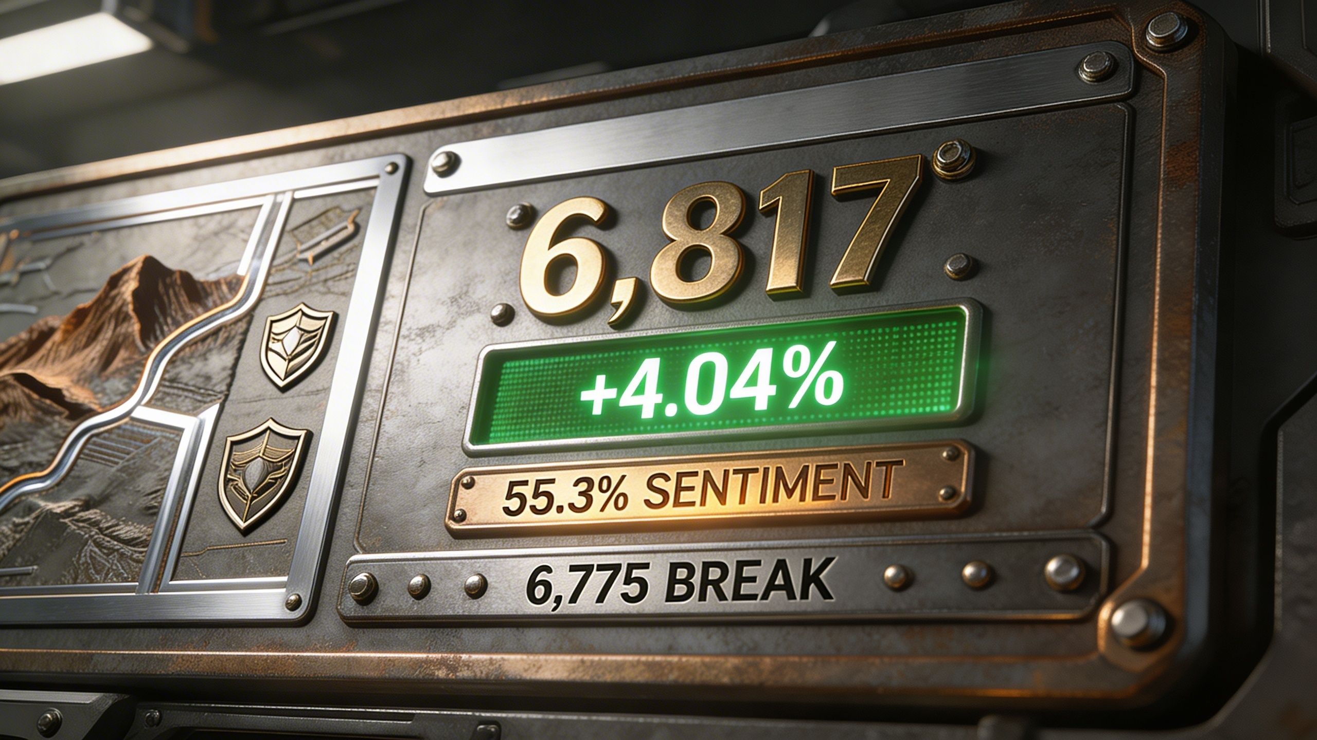 S&P Breaks 6,775: Why Smart Money Bought the Ceasefire at 55.3% Sentiment
