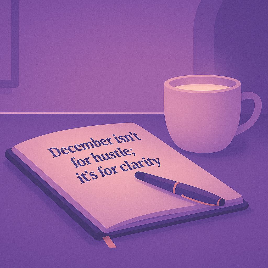 December Isn’t for Hustle; It’s for Clarity