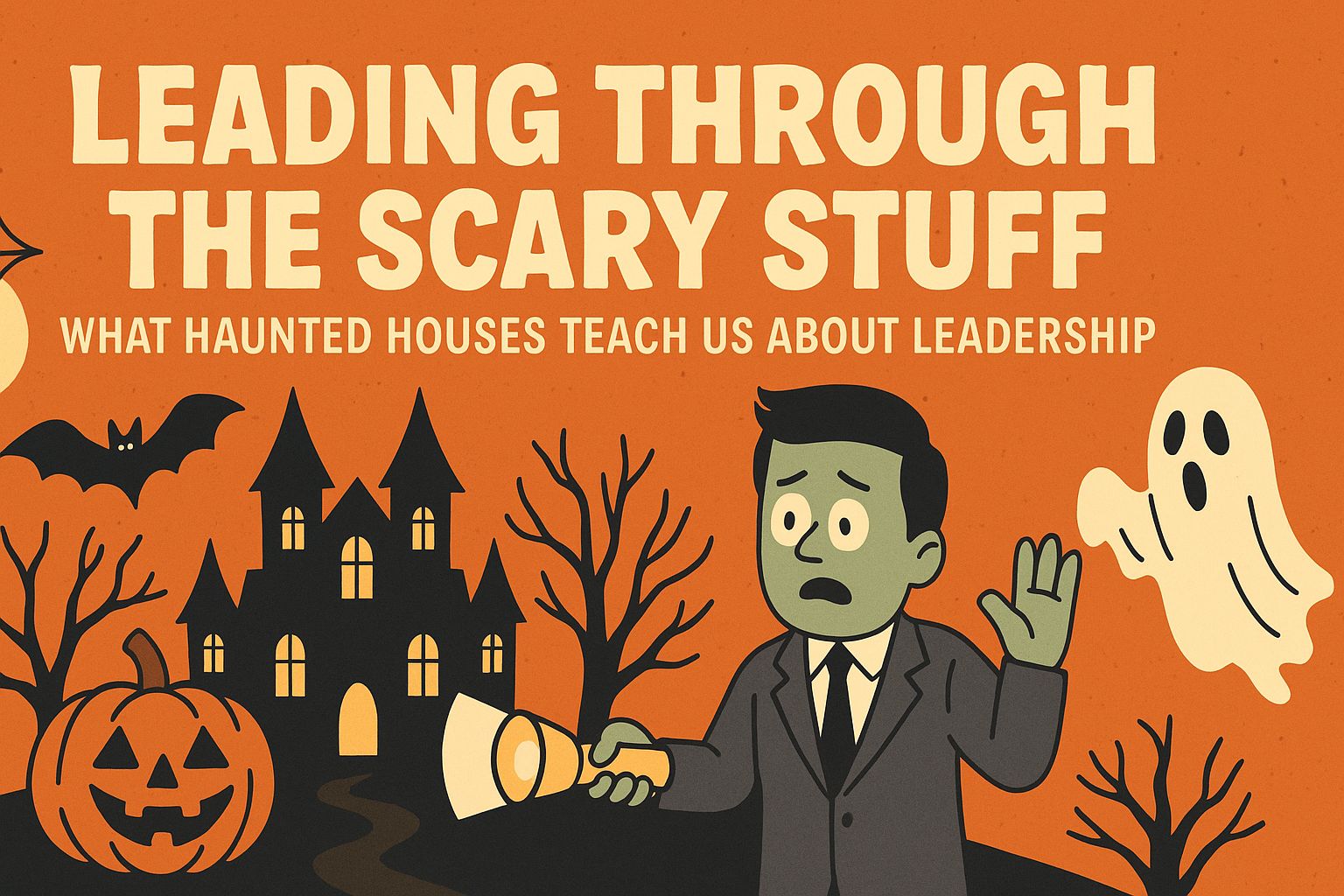🎃 Leading Through the Scary Stuff: What Haunted Houses Teach Us About Leadership