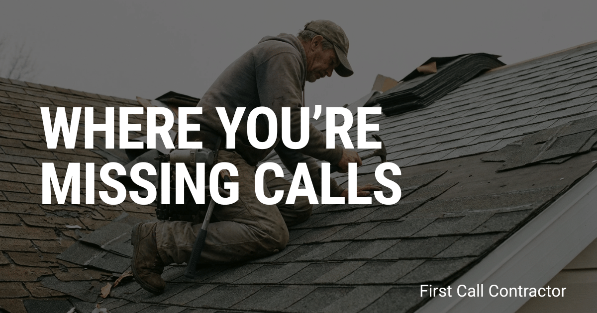 Where Contractors Lose Calls Online (And Don’t Even Know It)