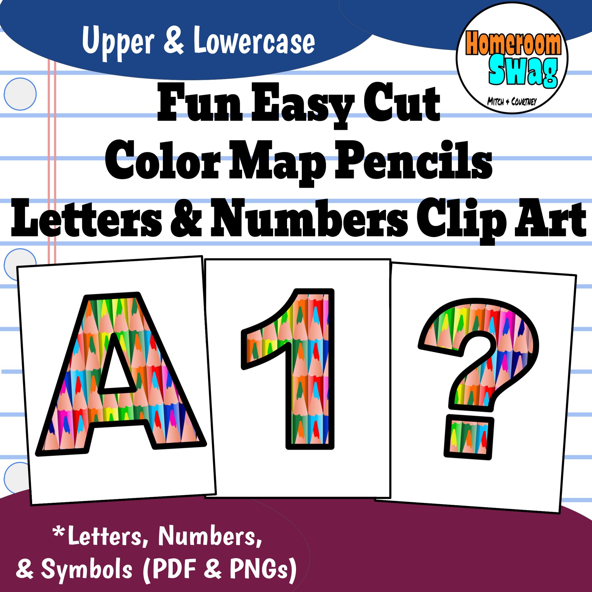 Color Pencils Bulletin Board Letters and Numbers (1).pdf