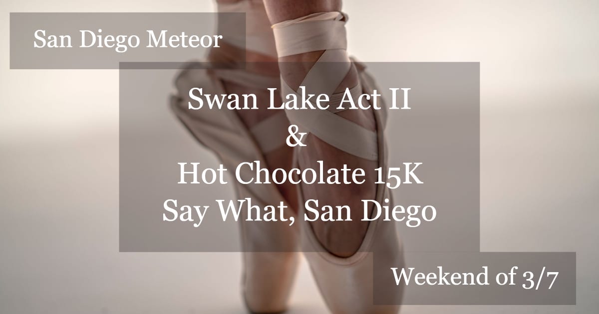 ☄️Motown, Swan Lake and Dirty Sodas