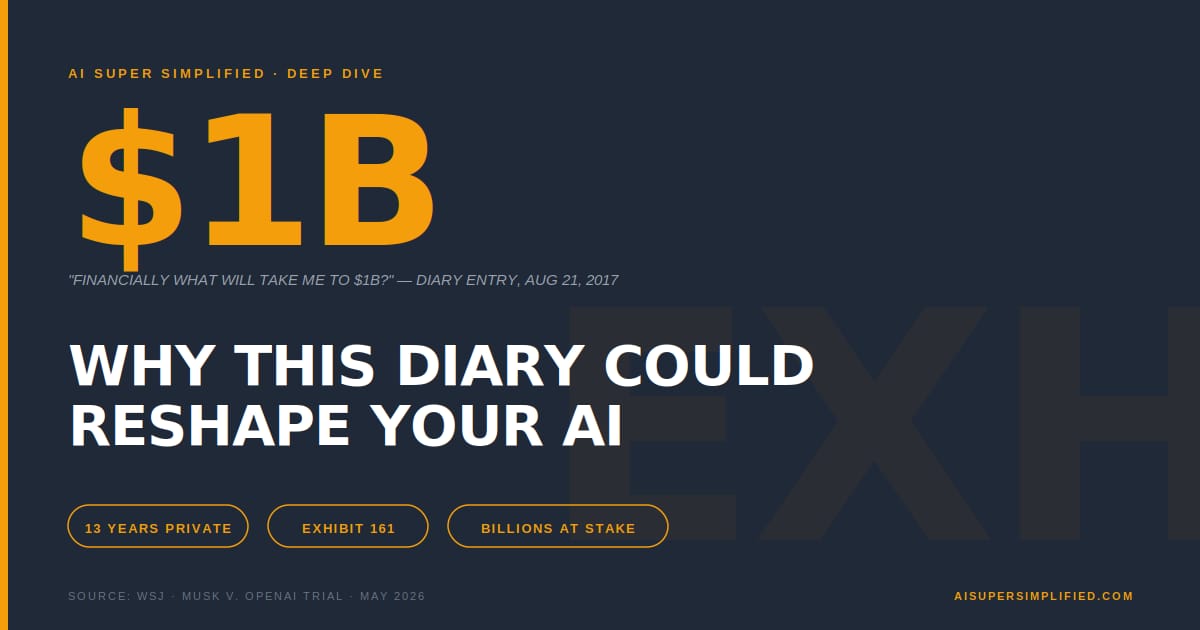 Tuesday: Why This Diary Could Reshape Your AI 