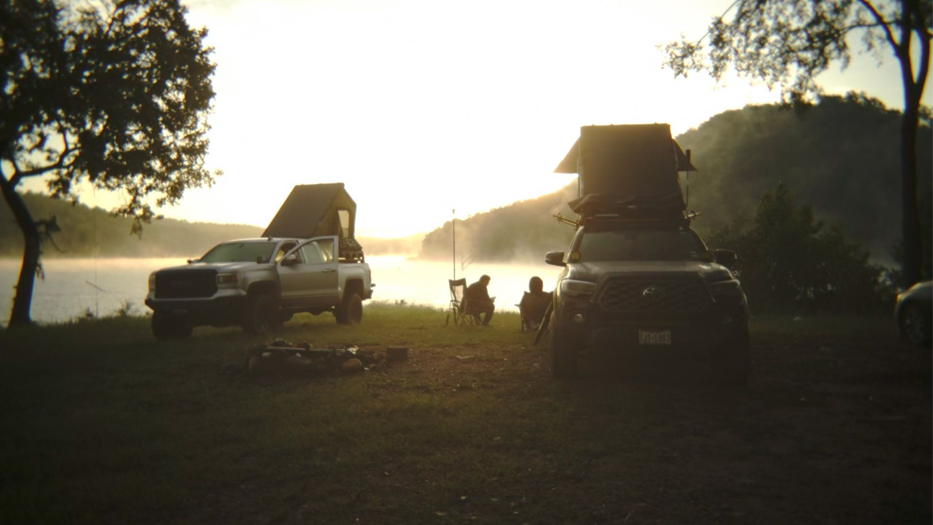 Truck camping and fishing Broken Bow