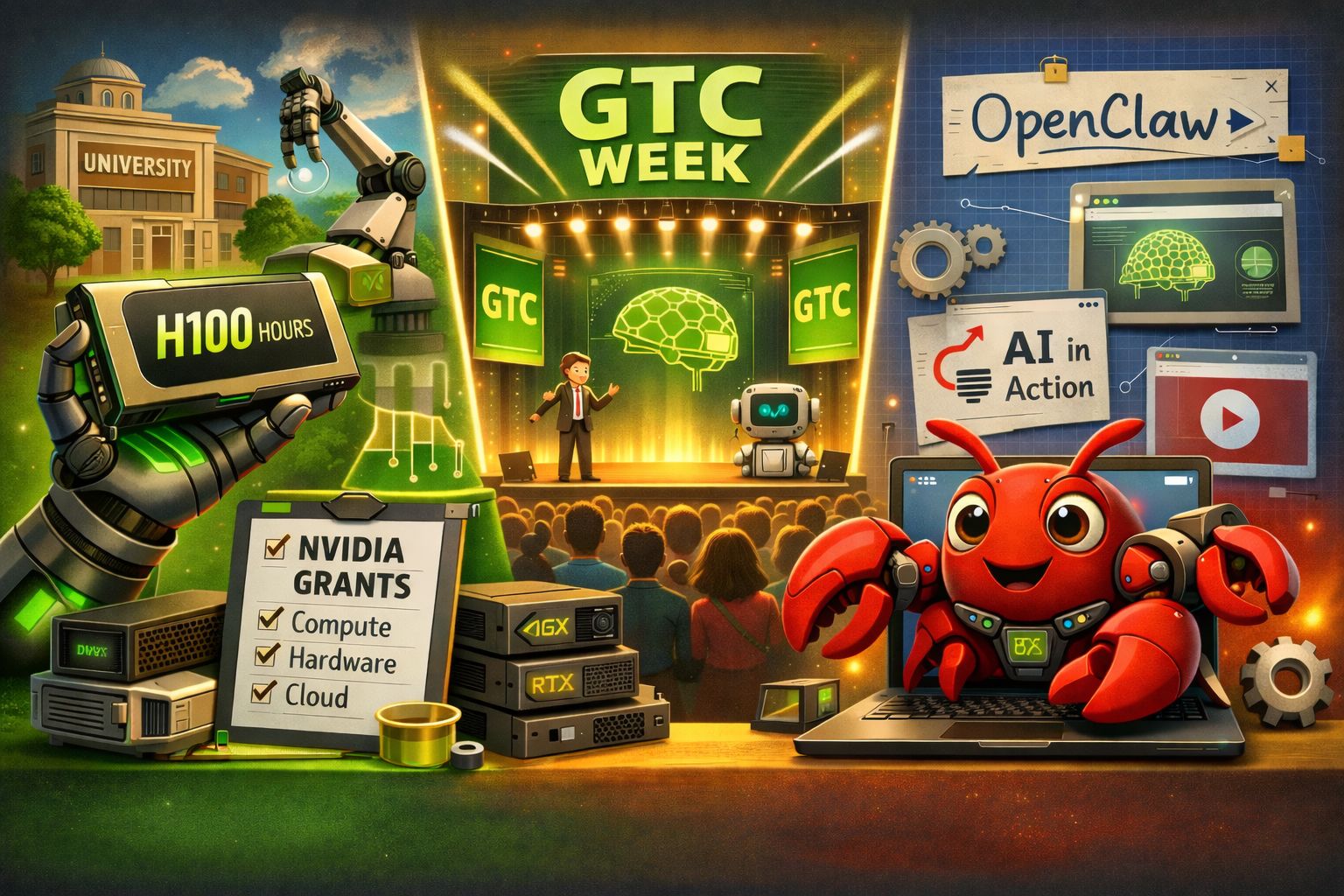 🦞NVIDIA’s New Grants, GTC Week, and OpenClaw’s Agentic Future
