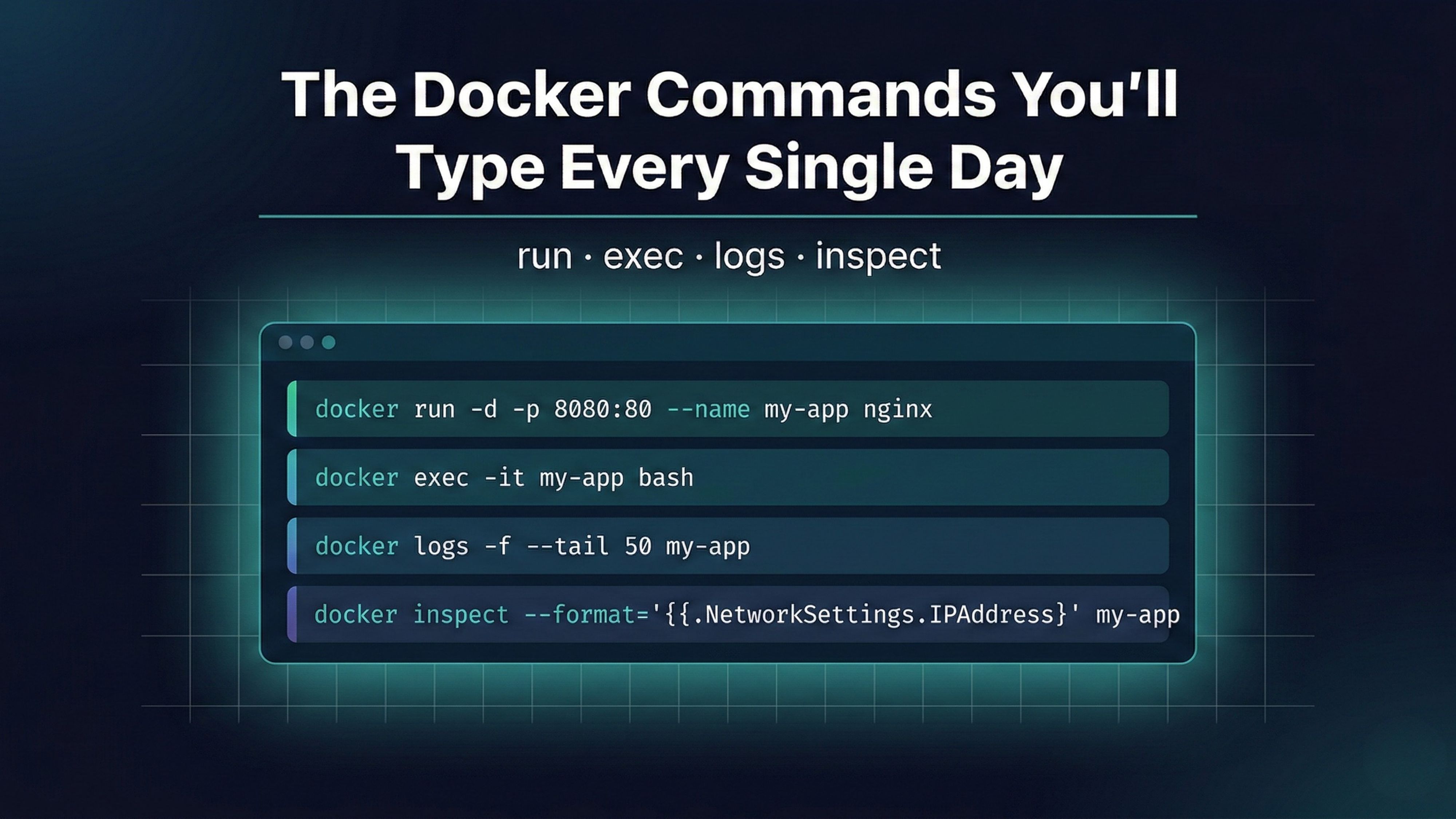 Docker CLI Commands Every Developer Actually Uses